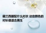 藏兰西服配什么衬衣 这些颜色的衬衫很适合男生