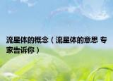 流星体的概念（流星体的意思 专家告诉你）