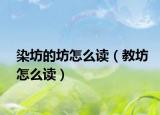染坊的坊怎么读（教坊怎么读）