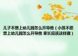 儿子不想上幼儿园怎么开导他（小孩不愿意上幼儿园怎么开导他 家长应该这样做）