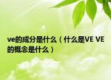 ve的成分是什么（什么是VE VE的概念是什么）