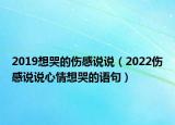 2019想哭的伤感说说（2022伤感说说心情想哭的语句）