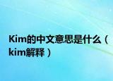 Kim的中文意思是什么（kim解释）