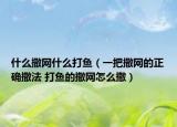 什么撒网什么打鱼（一把撒网的正确撒法 打鱼的撒网怎么撒）