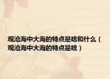 观沧海中大海的特点是啥和什么（观沧海中大海的特点是啥）