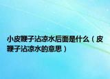 小皮鞭子沾凉水后面是什么（皮鞭子沾凉水的意思）