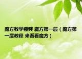 魔方教学视频 魔方第一层（魔方第一层教程 来看看魔方）