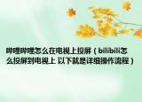 哔哩哔哩怎么在电视上投屏（bilibili怎么投屏到电视上 以下就是详细操作流程）