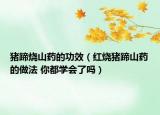 猪蹄烧山药的功效（红烧猪蹄山药的做法 你都学会了吗）