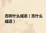 言听什么成语（言什么成语）