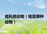 蛙科类动物（蛙是哪种动物）