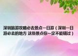 深圳旅游攻略必去景点一日游（深圳一日游必去的地方 这些景点你一定不能错过）