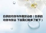 白茶的功效与作用禁忌症（白茶的功效与禁忌 下面我们就来了解下）