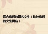 适合伤感的网名女生（比较伤感的女生网名）