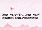 印度理工学院专业排名（印度理工学院世界排名是多少 印度理工学院的世界排名）