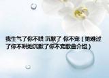 我生气了你不哄 沉默了 你不宠（她难过了你不哄她沉默了你不宠歌曲介绍）