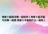 青萝卜能和洋葱一起吃吗（青萝卜能不能与洋葱一起烧 青萝卜不能和什么一起吃）