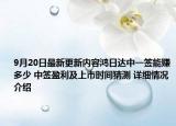 9月20日最新更新内容鸿日达中一签能赚多少 中签盈利及上市时间猜测 详细情况介绍