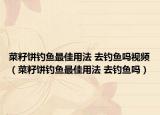 菜籽饼钓鱼最佳用法 去钓鱼吗视频（菜籽饼钓鱼最佳用法 去钓鱼吗）