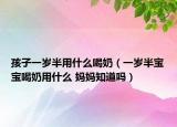 孩子一岁半用什么喝奶（一岁半宝宝喝奶用什么 妈妈知道吗）
