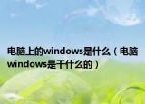 电脑上的windows是什么（电脑windows是干什么的）