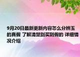 9月20日最新更新内容怎么分辨玉的真假 了解清楚别买到假的 详细情况介绍