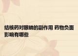 结核药对眼睛的副作用 药物负面影响有哪些