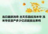 当日最新消息 古天乐回应洗米华 洗米华总资产多少亿还能放出来吗