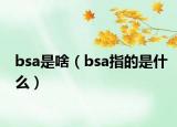 bsa是啥（bsa指的是什么）