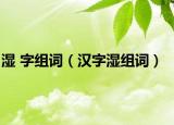 湿 字组词（汉字湿组词）