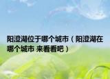 阳澄湖位于哪个城市（阳澄湖在哪个城市 来看看吧）