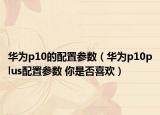 华为p10的配置参数（华为p10plus配置参数 你是否喜欢）