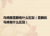 乌鸦跟喜鹊有什么区别（喜鹊和乌鸦有什么区别）