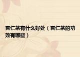 杏仁茶有什么好处（杏仁茶的功效有哪些）