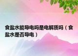食盐水能导电吗是电解质吗（食盐水是否导电）