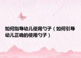 如何指导幼儿使用勺子（如何引导幼儿正确的使用勺子）