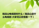 陆远山电视剧叫什么（陆远山是什么电视剧 大家可以去观看一下）