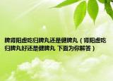 脾肾阳虚吃归脾丸还是健脾丸（肾阳虚吃归脾丸好还是健脾丸 下面为你解答）