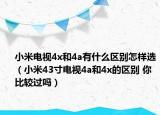 小米电视4x和4a有什么区别怎样选（小米43寸电视4a和4x的区别 你比较过吗）