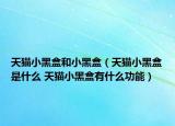 天猫小黑盒和小黑盒（天猫小黑盒是什么 天猫小黑盒有什么功能）