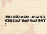 马桶上霉菌怎么去除（怎么去掉马桶发霉的地方 简单容易的方法来了）