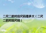 二尺二的对应尺码是多大（二尺二的对应尺码）