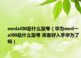 mrdal00是什么型号（华为mrd一al00是什么型号 准备好入手华为了吗）