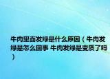 牛肉里面发绿是什么原因（牛肉发绿是怎么回事 牛肉发绿是变质了吗）