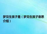梦见生孩子是（梦见生孩子意思介绍）