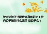 驴肉馅饺子搭配什么蔬菜好吃（驴肉饺子馅配什么蔬菜 吃饺子么）