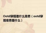 Ootd穿搭是什么意思（ootd穿搭意思是什么）