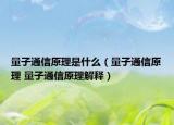 量子通信原理是什么（量子通信原理 量子通信原理解释）