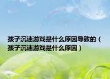 孩子沉迷游戏是什么原因导致的（孩子沉迷游戏是什么原因）