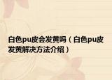 白色pu皮会发黄吗（白色pu皮发黄解决方法介绍）